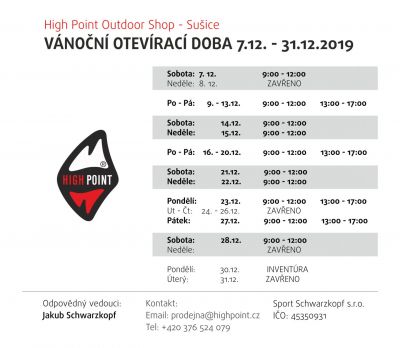 Vánoční otevírací doba