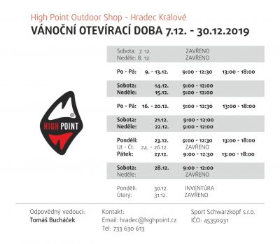 Vánoční otevírací doba Hradec Králové