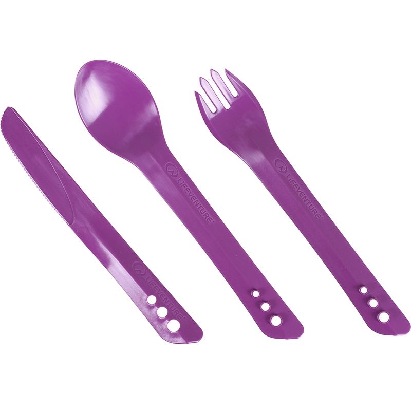 Lifeventure Ellipse Cutlery Set purple