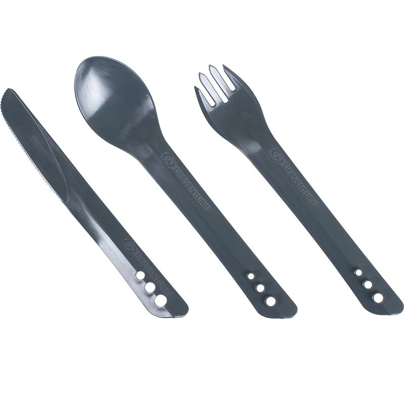 Lifeventure Ellipse Cutlery Set graphite