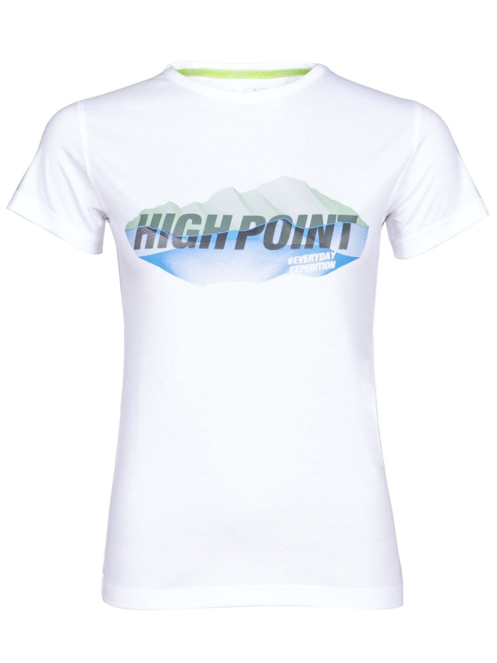   High Point 2.0 Lady T-Shirt 	Laurel Khak White