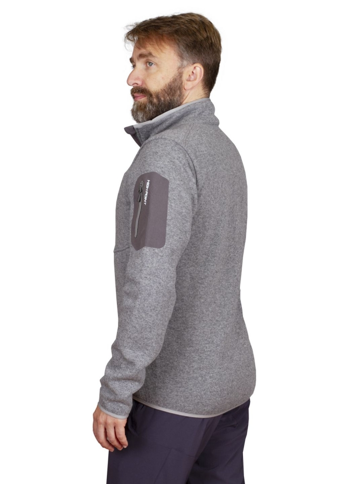 Skywool 5.0 sweater grey - postava bok