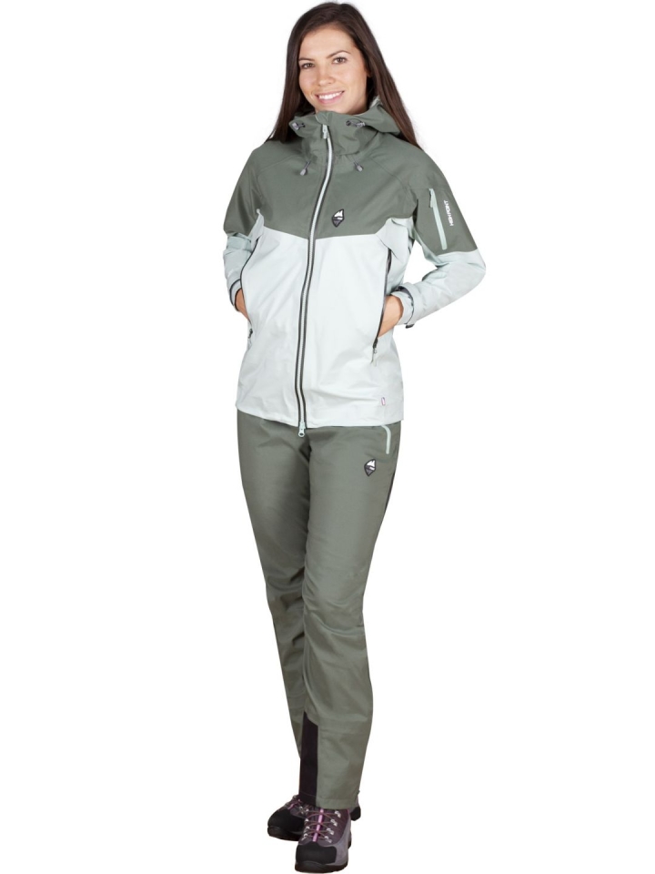 Explosion 5.0 Lady Jacket Silt Green_Laurel Khaki + Explosion 5.0 Lady Pants Laurel Khaki