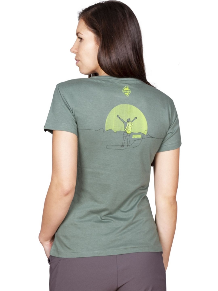 Euphory Lady T-Shirt laurel khaki - postava zadní pohled