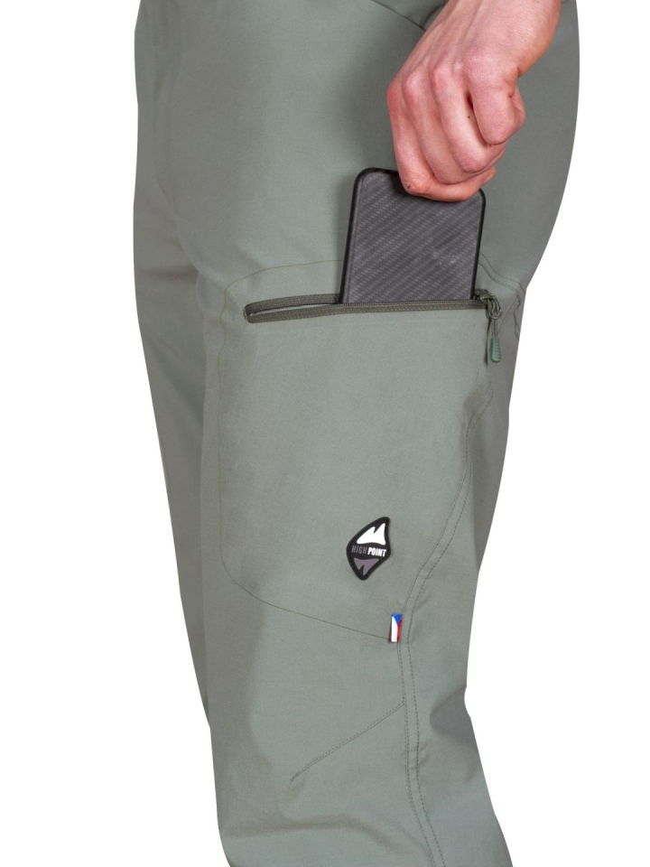 Dash 5.0 Pants Laurel khaki - kapsa na levém stehně