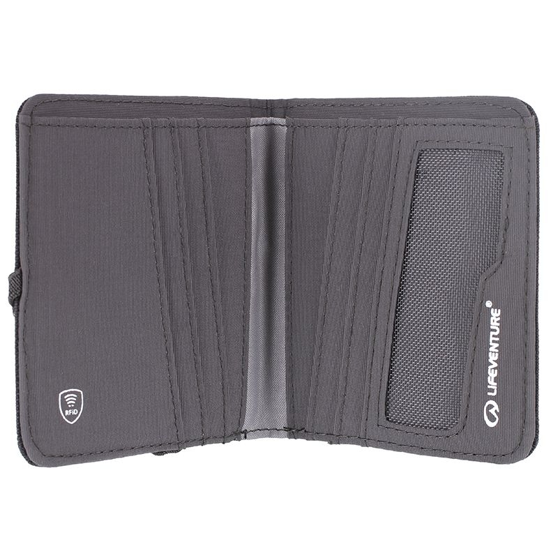 Lifeventure RFID Compact Wallet Recycled grey