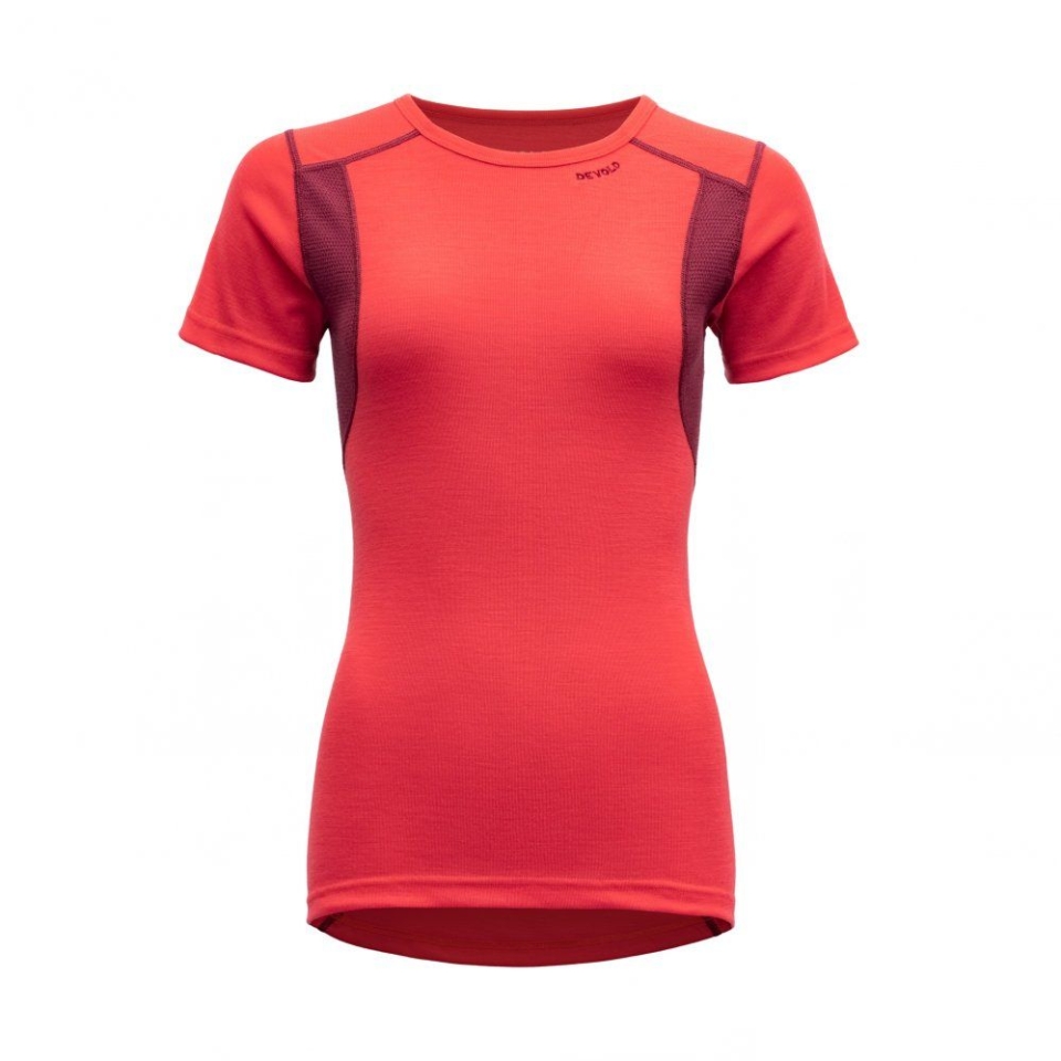 Devold Hiking Woman T-Shirt Popy/Beetroot