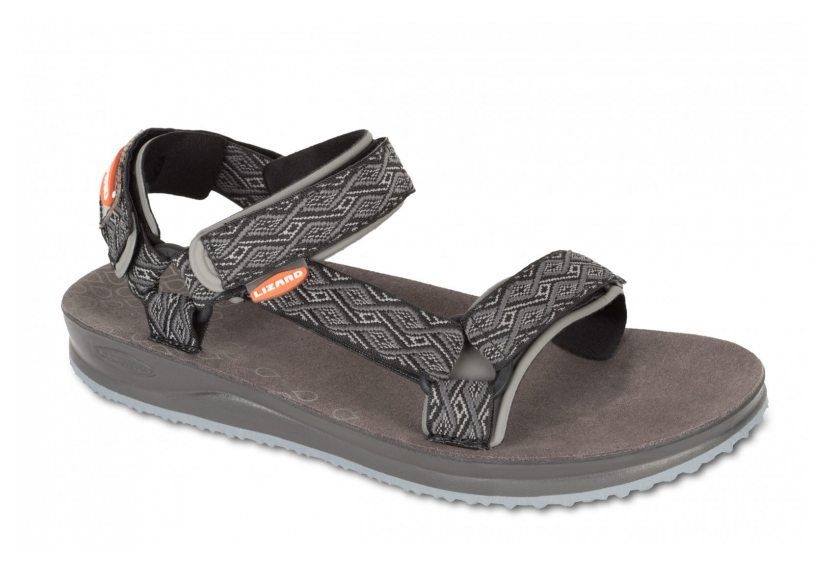 Lizard Voda W sandály Etno Black