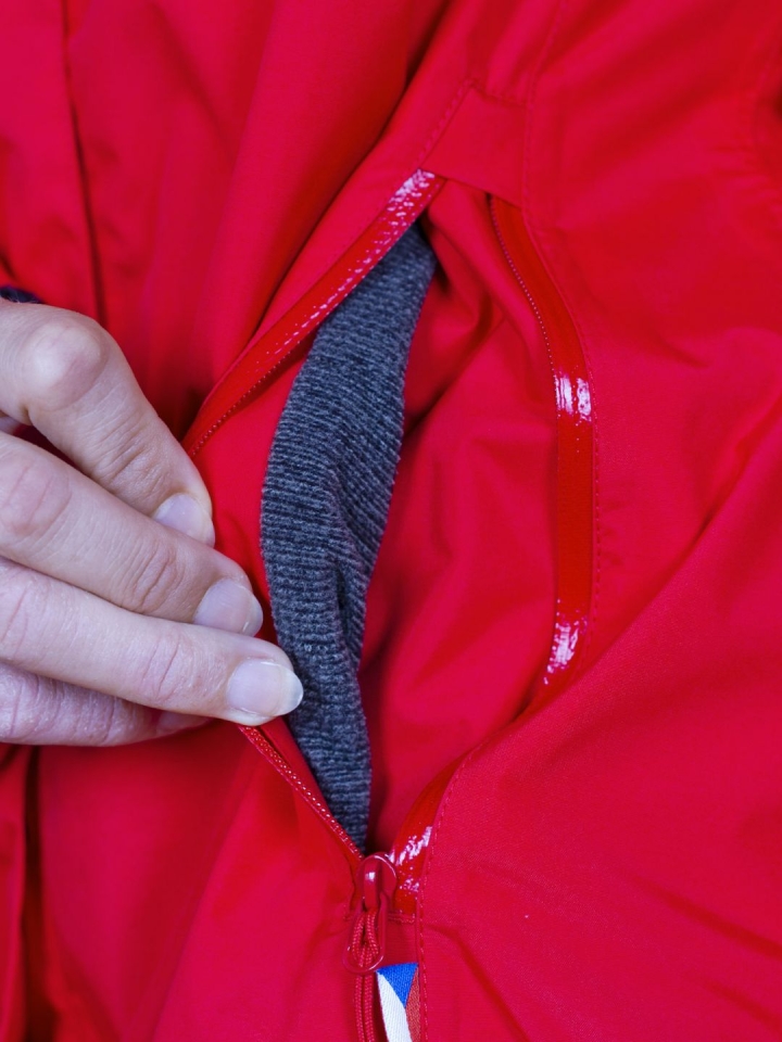 Montanus Lady Jacket red - merino vlna v kapsach