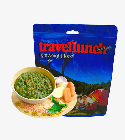 Travellunch Čočka se špenátem na kari vegetarián - single