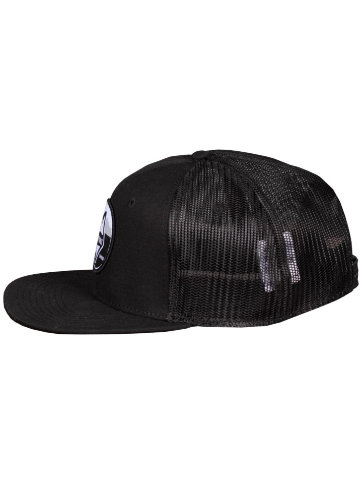 Trucker Label Hat - black