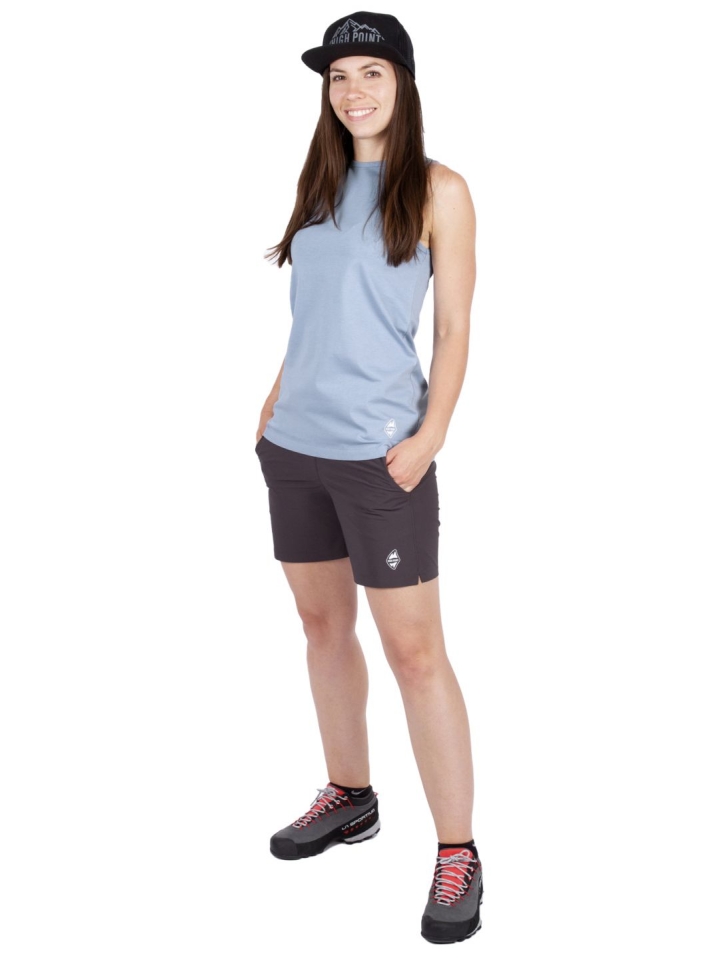 Boulder Lady Tank + Trucker Peak Hat