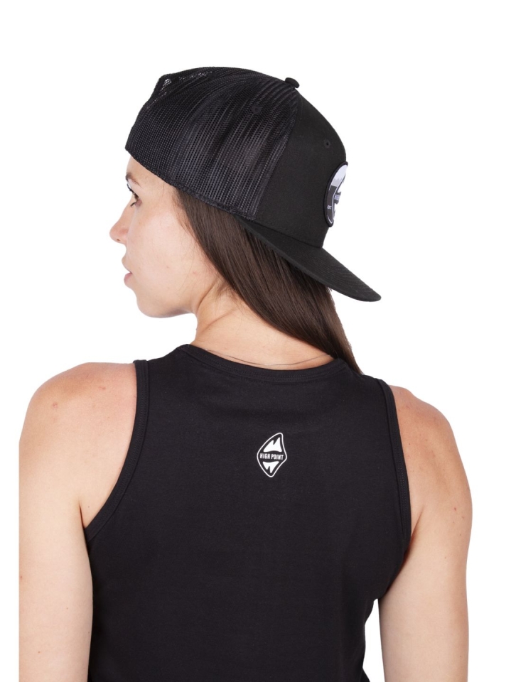 Trucker Label Hat - black