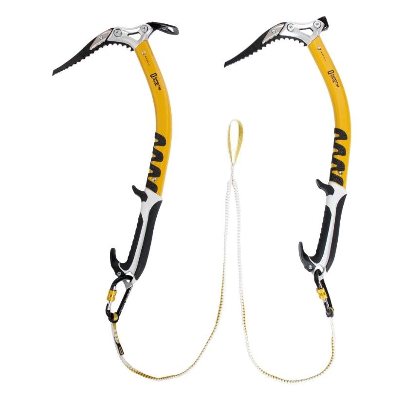 Bungee - připojení cepínů při lezení