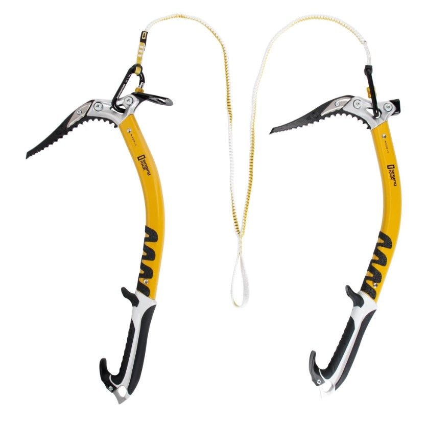 Bungee - připojení cepínů při chůzi