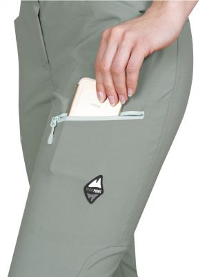 Alba Lady Pants Laurel Khaki - detail kapsa na stehně.jpg