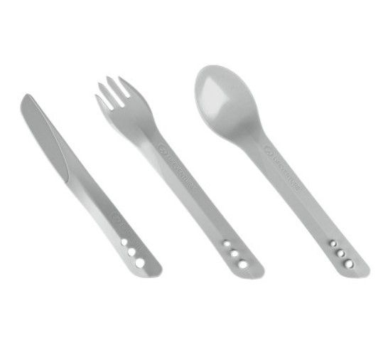 Lifeventure Ellipse Cutlery Set light grey