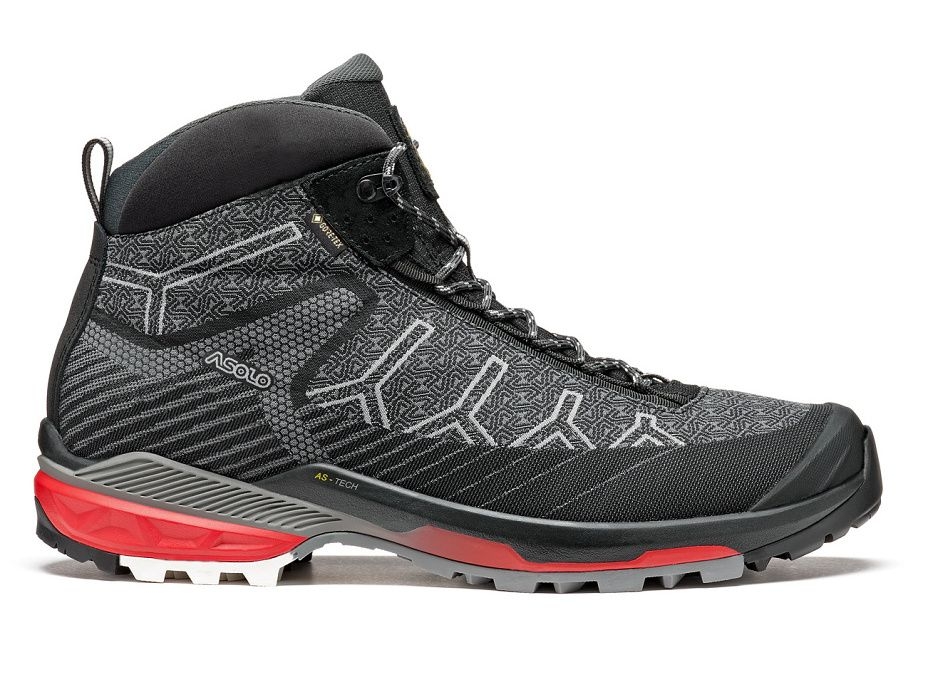 Asolo Falcon EVO Jaquard GV MM Black/red