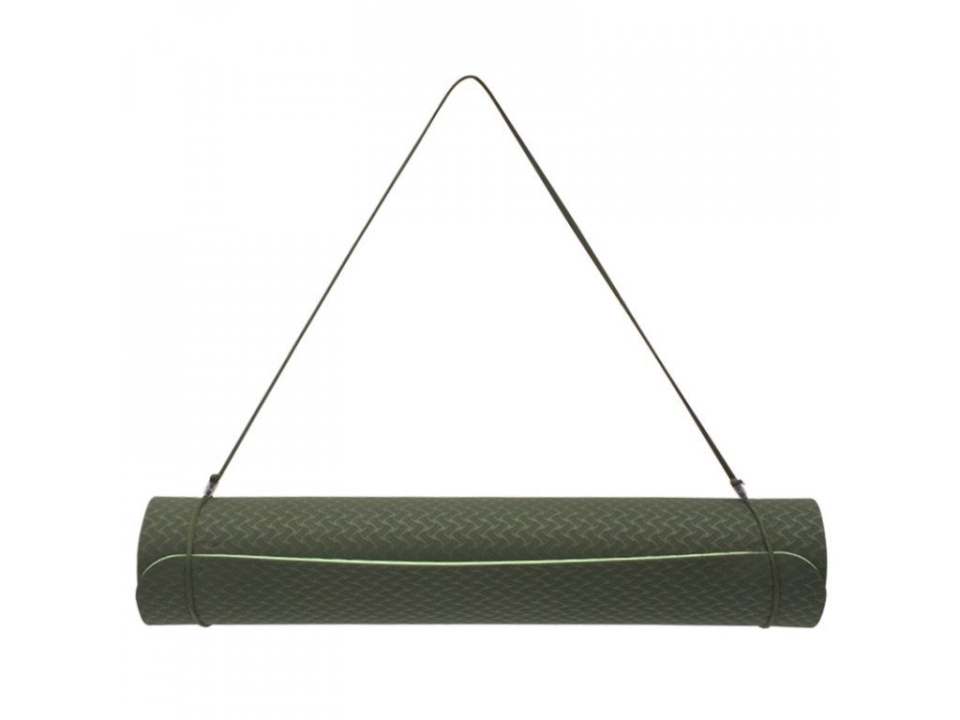 Yate Yoga Mat Dvouvrstvá zesílená - Lime/Zelená
