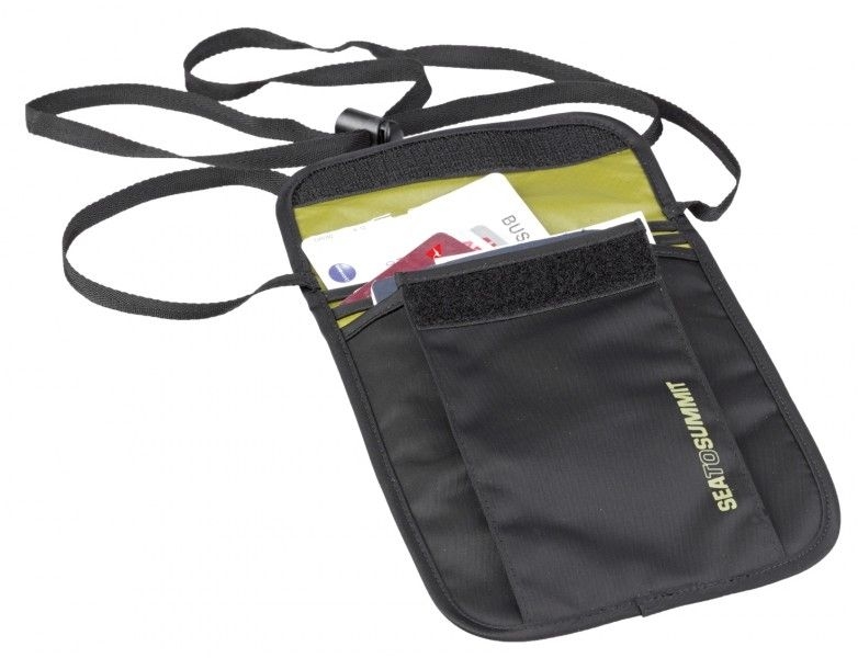 Sea To Summit Neck Pouch_kapsička na krk_black/lime