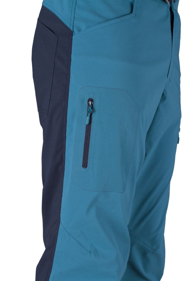 Dash 4.0 Pants petrol-carbon - laminovaná kapsa na pravém stehně