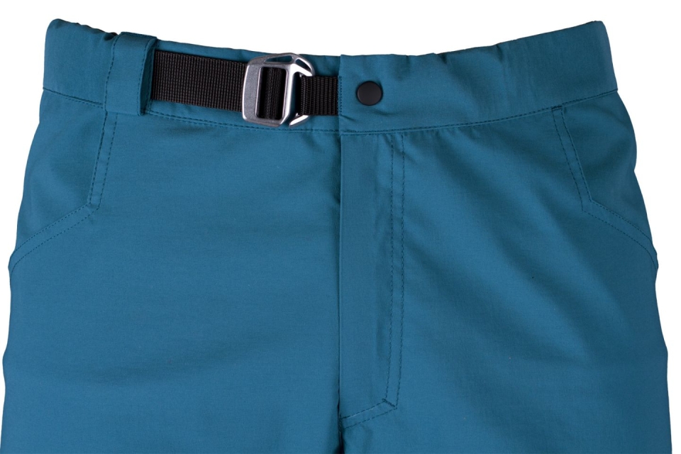 Dash 4.0 3-4 Pants petrol_carbon - detail opasek a laminovaný poklopec